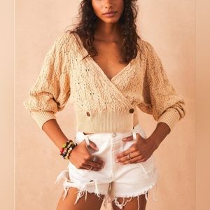 NWT FREE PEOPLE Olive You Cardigan